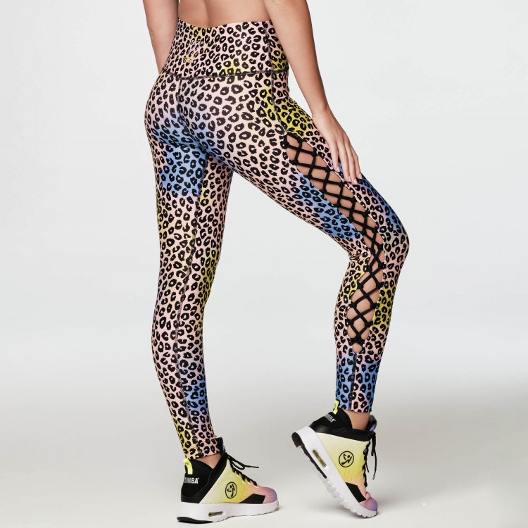 Roller Glam High Waisted Laced Up Ankle Leggings