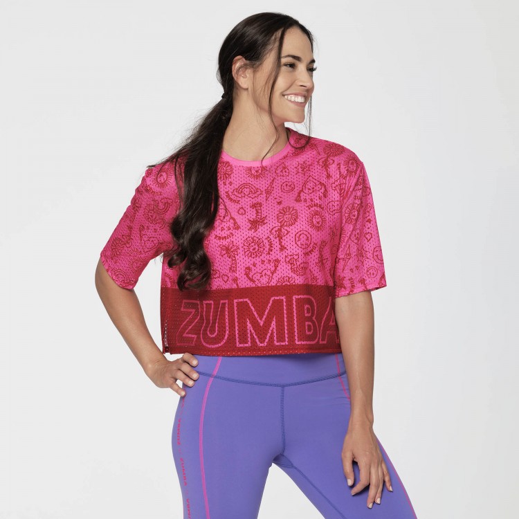 Zumba Mesh Boxy Crop Top