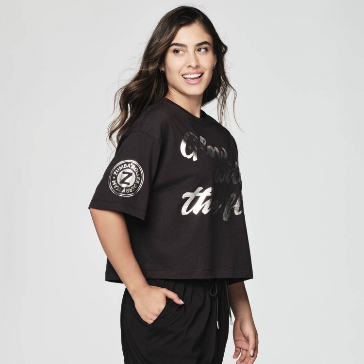 Glow With The Flow Boxy Instructor Crop Top