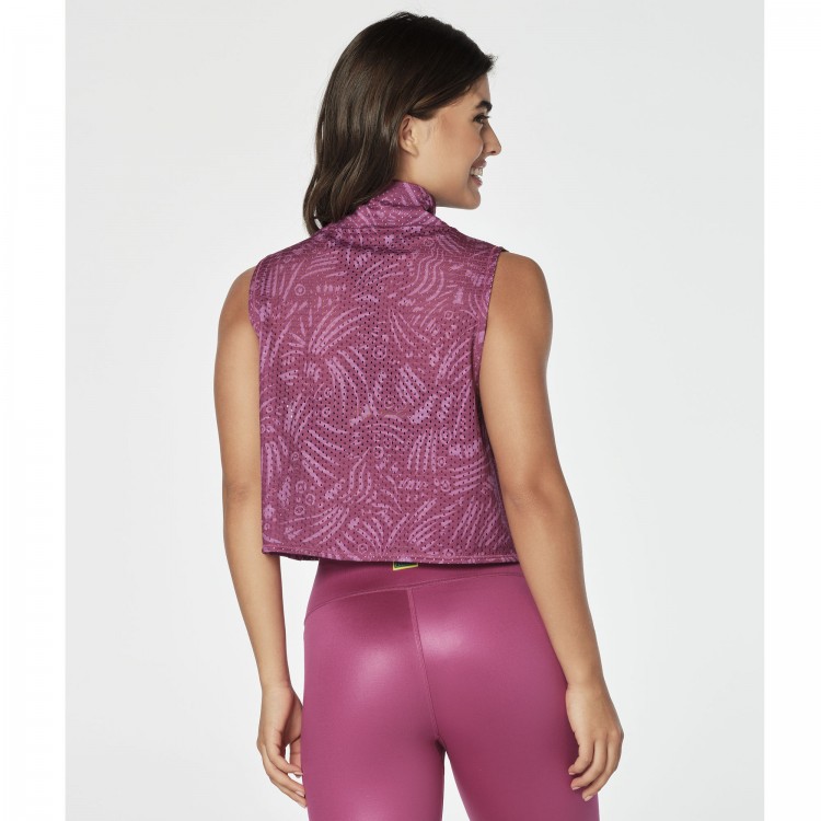 Dance Breathe Repeat Crop Mesh Tank