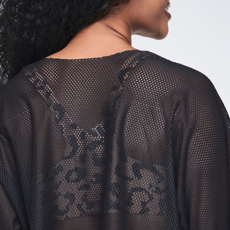 Wildbeat Mesh Front Dolman Top