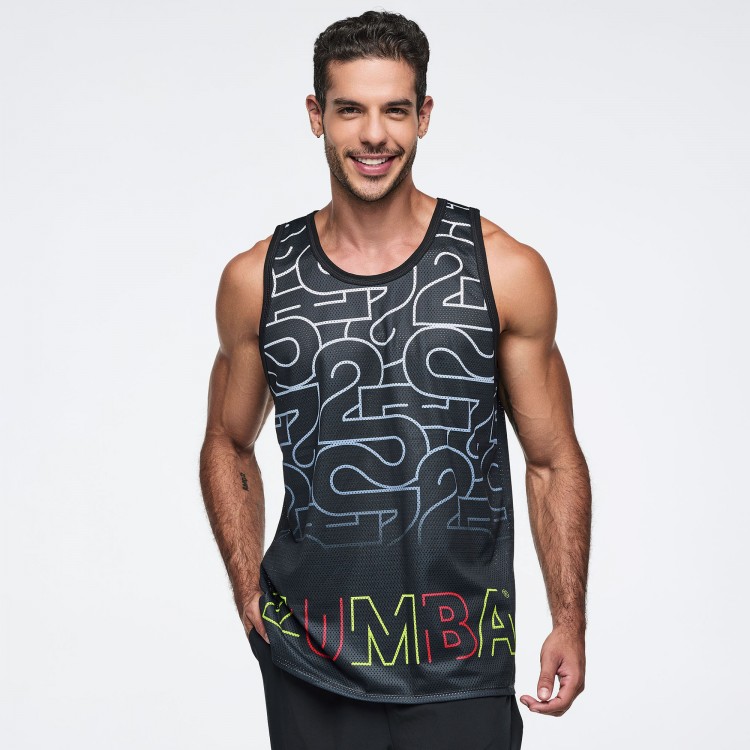 Zumba 25 Mens Basketball Tank