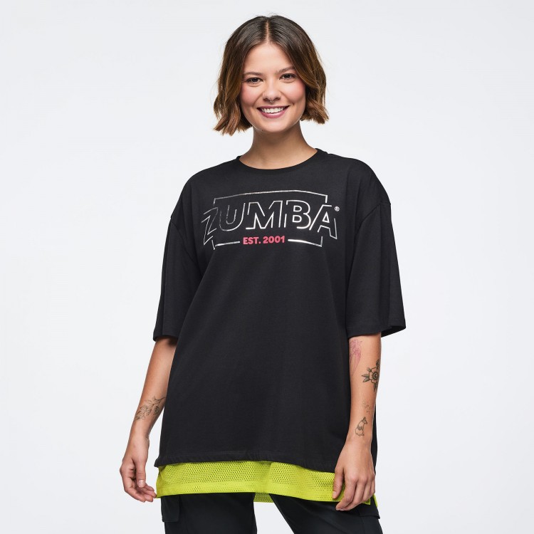 Zumba 25 Mens Tee With Double Layered Hem